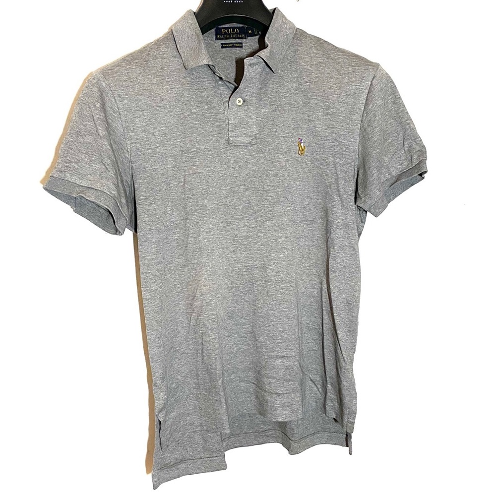 Polo Ralph Lauren Polo Shirt Grey Medium Pima